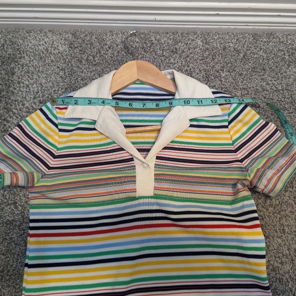 Vintage 1970 Handmade Rainbow Dress - Picture 9 of 11